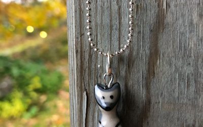 Necklace fox – grey