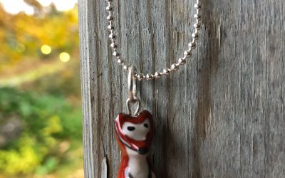 Necklace fox – rust